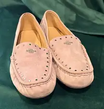 Coach lavender nubuck size 9.5 loafers