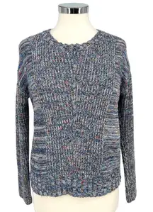 Rails Speckled Blue Elsa Sweater Multicolor Knit Long Sleeve Crewneck Size Small
