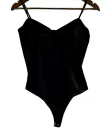 Forever 21  black corset, bodysuit women L