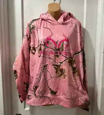 Realtree Pink Camo Graphic Hoodie in XL
