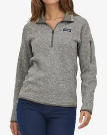 Patagonia Gray Better Sweater  1/4 zip fleece Pullover