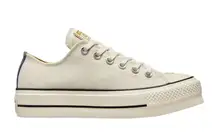 Converse Chuck Taylor All Star Lift Platform Low "Denim-Egret' Size Women's 6