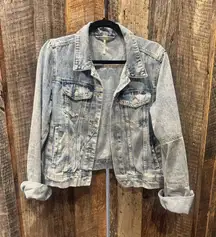 Free people denim jacket 