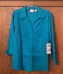 NWT Riders by Lee blue button down shirt 3X