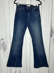 NWT Unpublished JANET High-Rise Flare Jeans Sz 30 (30 x 33) Blue Stretch
