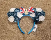 Floral Mouse Ears Headband with Bow