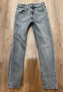Levi premium 501 Original Fit Jeans Grey Wash Women W25 L28