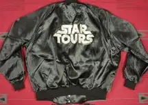 Disney Size XL Disneyland Star Tours Satin Jacket by  Wear Star Wars Vintage 80s