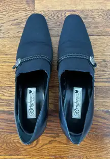 Brighton Women’s Black Leather Signature Quincy Heels‎ Size 6.5