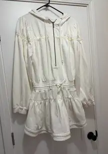 Free People Movement Cream Hooded Skirt Onsie