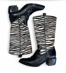Brighton Zebra print calf hair Victoria Boots 