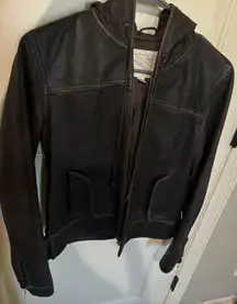 Unique Vintage Brown Leather Jacket