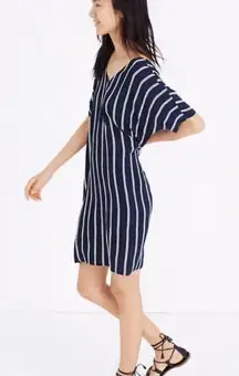 Madewell Striped Navy/Cream Plaza Sheath Dress