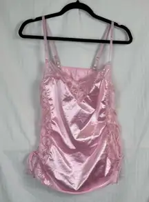 Unbranded Light Pink Lingerie Slip Junior’s Size X-Large Side Laced Ties Lace