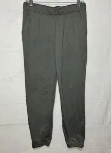 Nike  Jogger Pants Gray Dri-Fit Zip Ankle Tapered Athleisure Sz M (30x28.5)