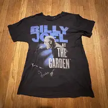 Vintage 2014 Billy Joel at The Garden MSG Concert T-Shirt Medium Black Tour Date