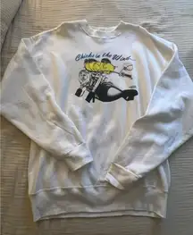 Biker chick crew neck