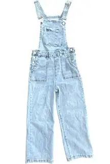 TNR Jean  Cropped Overalls Women’s Size Small Light Wash