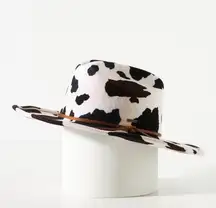 Brixton Ranchero White Cow Print Wool Cowboy Hat