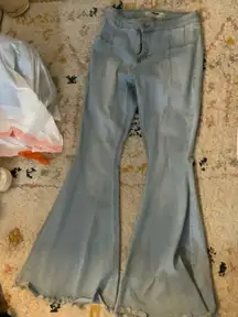 Boot-cut jeans light wash