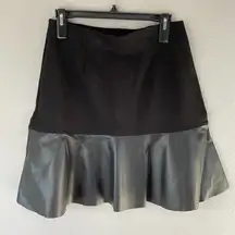 Black Owens Skirt S Flip Style 3405 Faux Leather