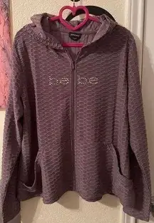 Womens plus size purple work out hoodie size 2X New