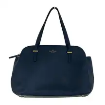Kate Spade Midnight Blue Double Zip Grand Street Satchel Bag