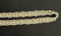 Silver Sparkle Wedding Sash