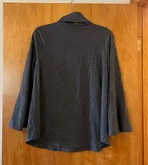 Anthropologie Postmark Bell Sleeve Rainbow Stripes Turtleneck Shirt Top Medium