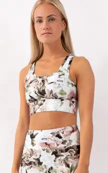 Eivy Rider Sports Bra in Bloom Floral Print High Neck Size Small
