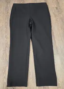 Chico's So Slimming Stretch Slim Leg Ankle Dress Pants Solid Black 2R - 12R