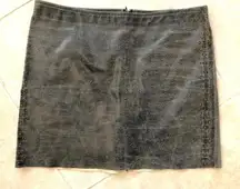 Never Worn  June distressed leather mini skirt size 4