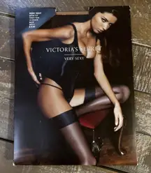 Victoria’s Secret Very Sexy Glamour Satin Thigh High 15 Denier Color Nude Sz A