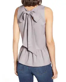 J Crew Wool Peplum Sleeveless Top Size 2