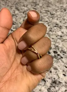 Crossover Rainbow Eternity Ring! Beautiful! 