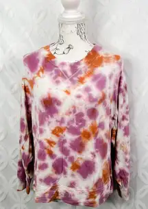 JoyLab‎ Oversized Tie Dye Crew Neck Pullover Sweater