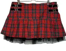 Dolls Kill  Hello Kitty Pleated Mini Skirt Size 2XL