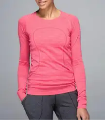 Lululemon Swiftly Tech Long Sleeve Top Rugby Stripe Tonal Heathered Boom Juice 4