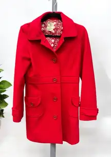 Tulle by Anthropologie Wool Blend Pea Coat Medium