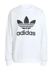 adidas Originals Trefoil Crew Sweatshirt sz S * flawed retro
