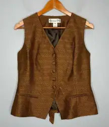 CHRISTIAN DIOR Vintage Vest Size Modern Medium Academia Indie Sleaze Grandpa