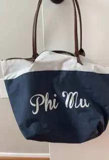 Phi Mu Tote Bag