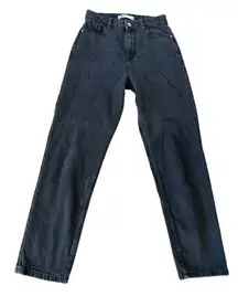 Zara Women's Vintage High-Waisted Black Jeans Size M 90s Style‎