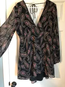 Open Back Floral Dress