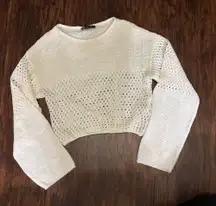 ZARA Crochet Cream Sweater