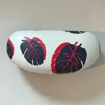 Lucky Brand Tropical Leaf Print Glasses / Sunglasses Case NEW!