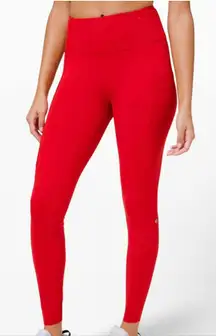 Lululemon Fast & Free HR Tight 28” *Ref - Dark Red - Size 18