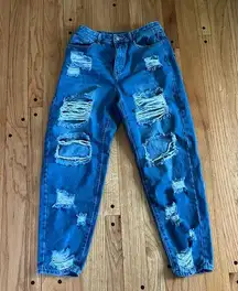 High waste Blue Jeans