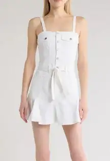 7 For All Mankind Flounce Hem Denim Mini Dress