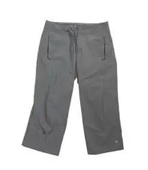 *Mountain Hardwear Hiking Crop Pant Womens Sm? Gray Zippered Pockets Activewear